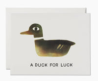 “A Duck For Luck” Friendship Greeting Card