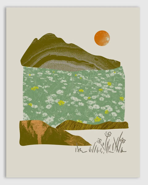 Tender Loving Empire - Wildflower Meadow Collage Print 11x14”