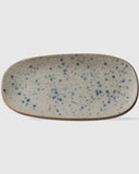 Blue Speckled Stoneware Platter