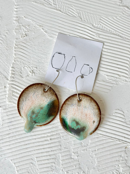 Sounder House - Clay Dangle Earrings - 01