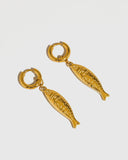 Flânerie - Nibe Fish Huggie Hoop Earrings