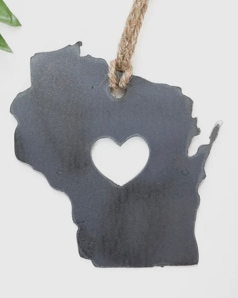 Wisconsin Metal Ornament