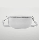 Leather Crossbody Bag - White