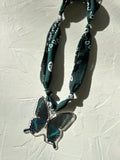 Vardeaux - Taxidermy Butterfly Deep Jade Necklace