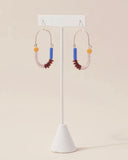 Michelle Starbuck Designs - Balance Earrings - Silver, Yellow Jasper, Periwinkle, Oxblood, Amethyst