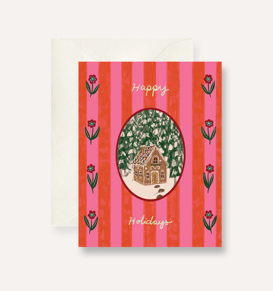 Persika Design Co. - “Gingerbread House Happy Holidays” Greeting Card