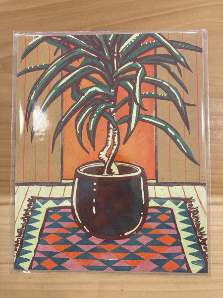 Desirée Mae Studio - 8” x 10” Print - Palm & Woven Rug (STORE PICK UP ONLY)