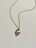 14k Solid Gold Heart Locket Necklace