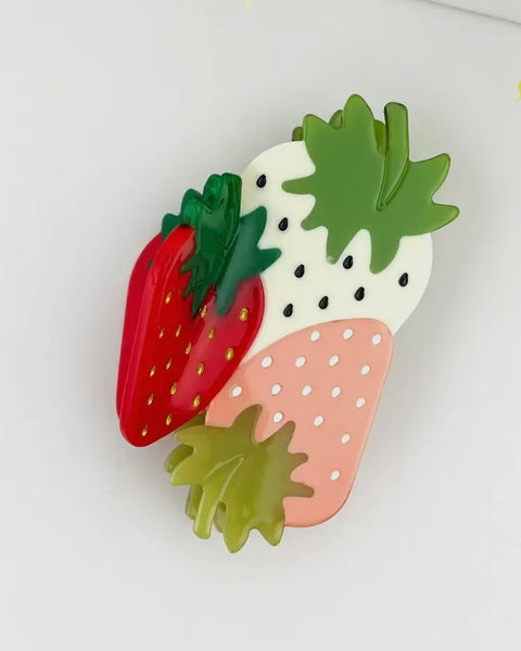 Strawberries Bunch Hair Clip