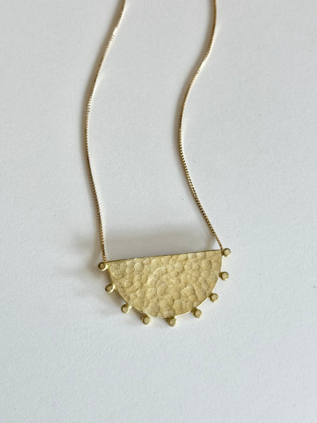 Brass Medallion Necklace