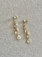 Lauren Landa - 14k Gold Fill Short Chain Earrings with Crystals