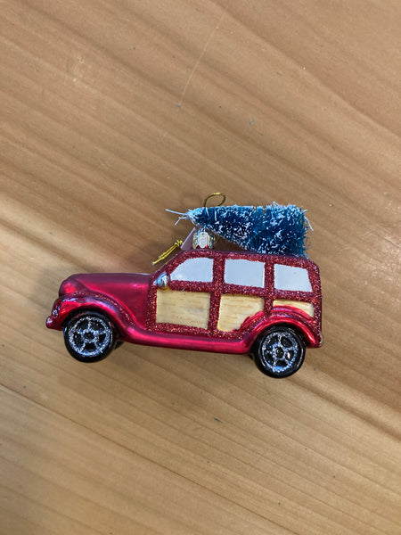 Red Car Ornament