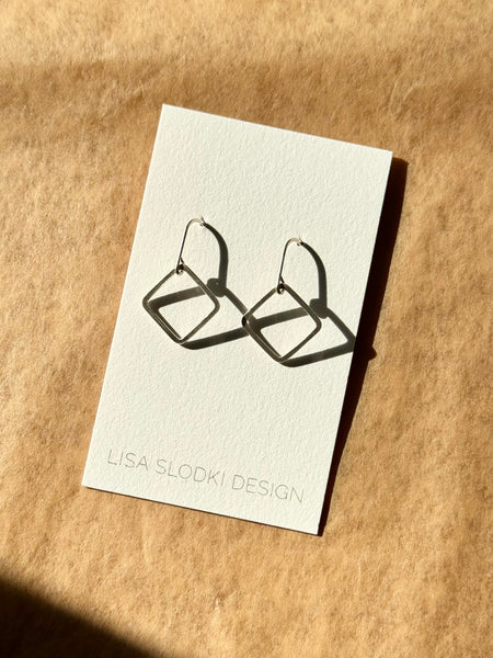 Lisa Slodki - Diamond Earrings - Sterling Silver