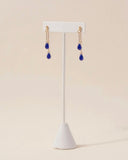 Michelle Starbuck Designs - Cobalt Glass Double Drop Earrings