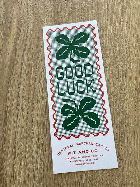 Wit and Co. - Good Luck Bookmark