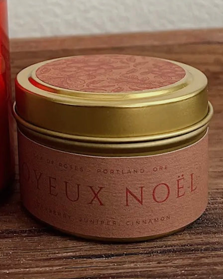 Sea Of Roses - 4 oz. Joyeux Noel Candle