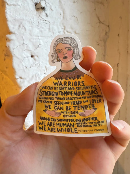Persika Design Co. - Warrior Woman Sticker