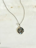 Lauren Landa - Milky Sapphire + Moonstone Medallion Pendant Necklace