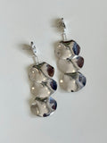 Lauren Landa - Sterling Silver Large Fish Scale Dangle Earrings