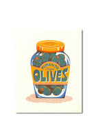 Wit and Co. - Olives Risograph Print