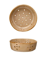 Stoneware Tiny Berry Bowl - Tan