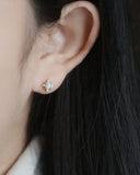 Perimade - Opal + Crystal Star Stud Earrings
