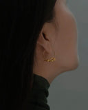 Perimade - Gold Rabbit Hoop Earrings
