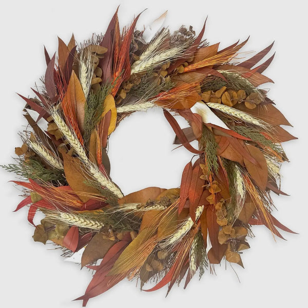 Andaluca - Burnt Orange Autumn Wreath (STORE PICKUP ONLY)