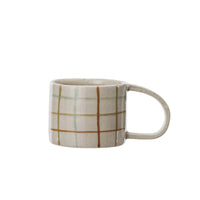 Stoneware Grid Mug