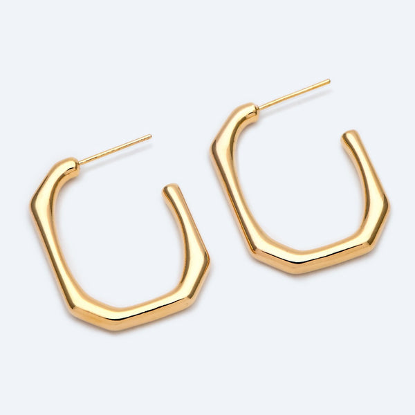 U Shape Geometric Hoop Earrings