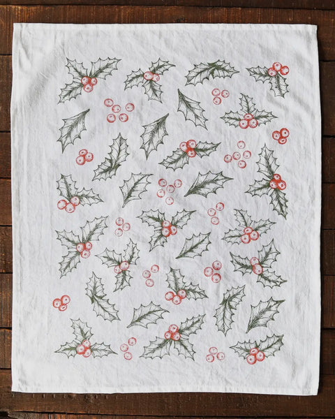 Highland Ridge - Botanical Holly Tea Towel