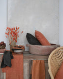 Rust Linen Table Runner