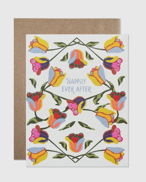 “Happily Ever After” Tulips Greeting Card