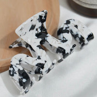 Squiggle Hair Clip - Black + White