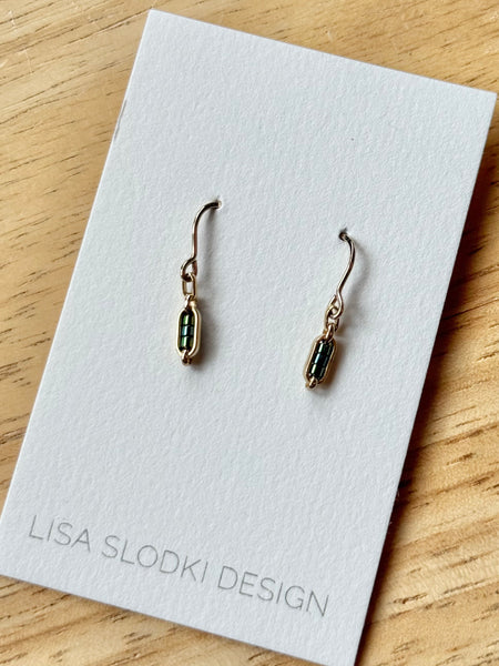 Lisa Slodki - Gold Fill + Seed Bead Pod Earrings