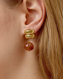 Flânerie - Annina Agate Drop Earrings