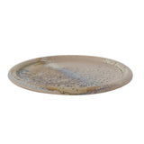 Stoneware Plate With Wide Rim