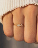 Perimade - Gold Marquise Opal Ring