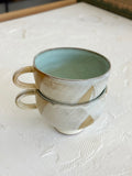 Sounder House - Brushed White Pedestal Coffee Mug
