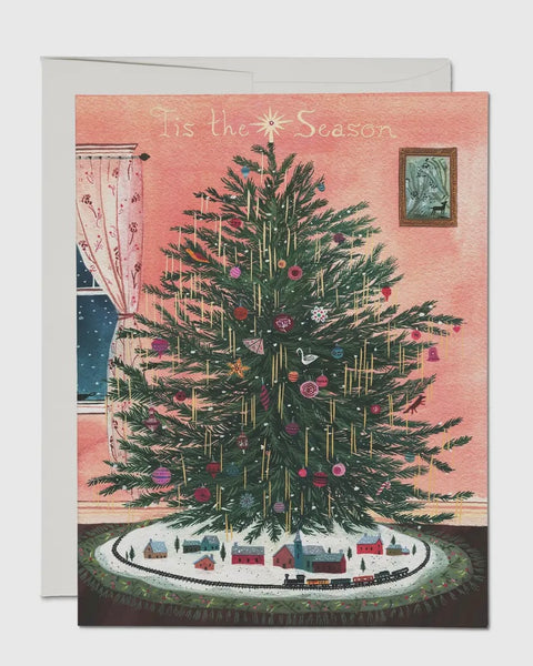 “Tis The Season” Tinsel Tree Greeting Card