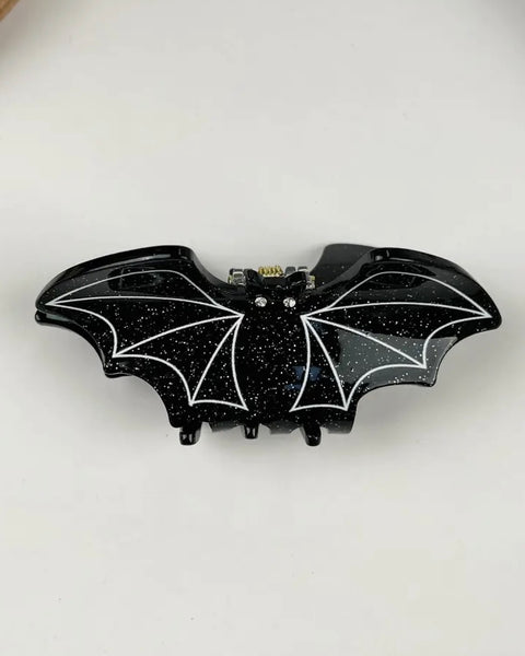 Black Bat Hair Clip