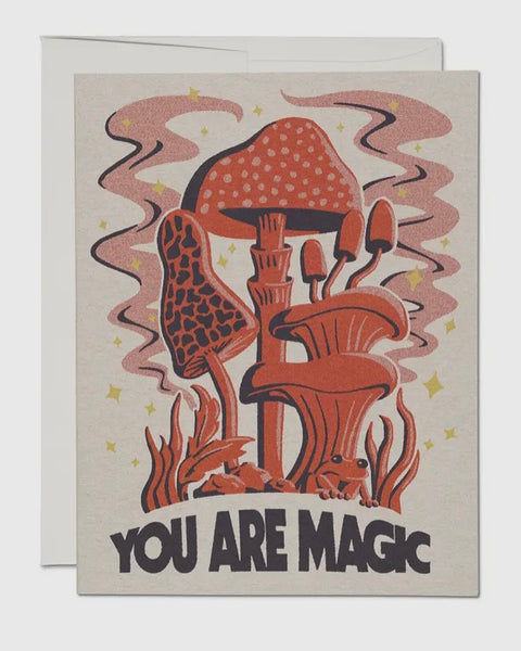 “You Are Magic” Mushroom Greeting Card