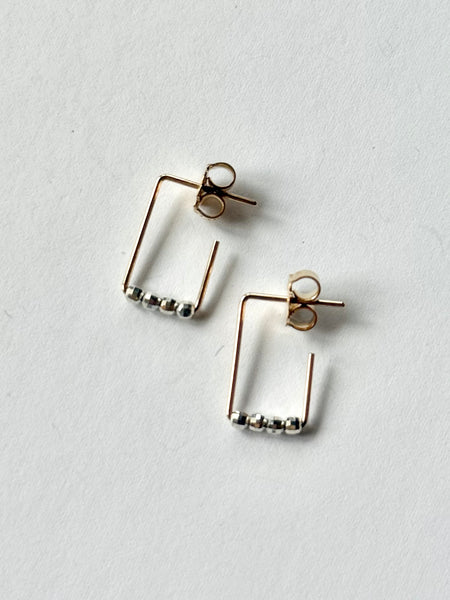 Lisa Slodki - 2 Tone Sparkle Bead Earrings