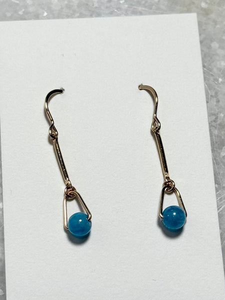 Lisa Slodki - Sterling Silver + Apatite Earrings