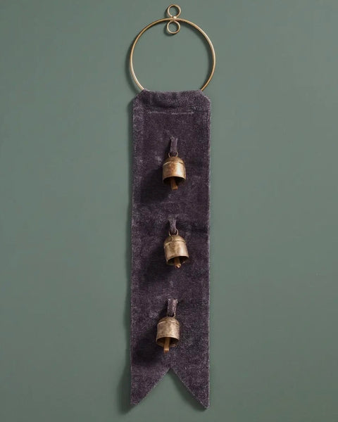 Three Bells Door Hanger - Grey/ Blue
