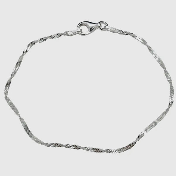 Twist Chain Bracelet - Sterling Silver