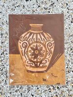 Desirée Mae Studio - 11” x 14” Print - Sepia + Mustard Vessel (STORE PICK UP ONLY)