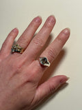 Lauren Landa - Sterling Silver Brazilian Moss Aquamarine Ring