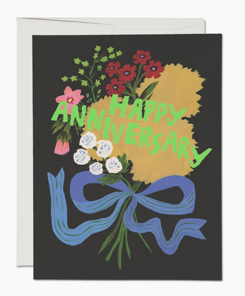 “Happy Anniversary” Bouquet Greeting Card