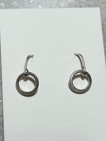 Lisa Slodki - Sterling Silver Circle Earrings